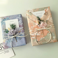 Sweet Pastel Girly Aesthetic Gift Wrap Paper Set