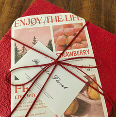Festive Crimson New Year Gift Wrap Paper Collection