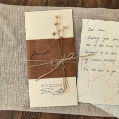 Artisan Fiber Texture Handmade Love Letter Kit