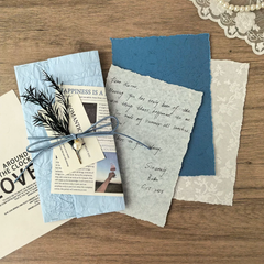 Azure Tide Handmade Deckle Edge Writing Kit