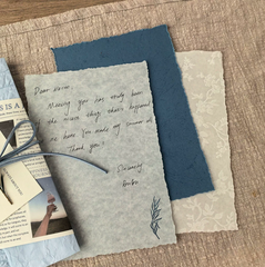 Azure Tide Handmade Deckle Edge Writing Kit