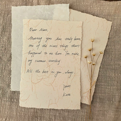 Artisan Fiber Texture Handmade Love Letter Kit
