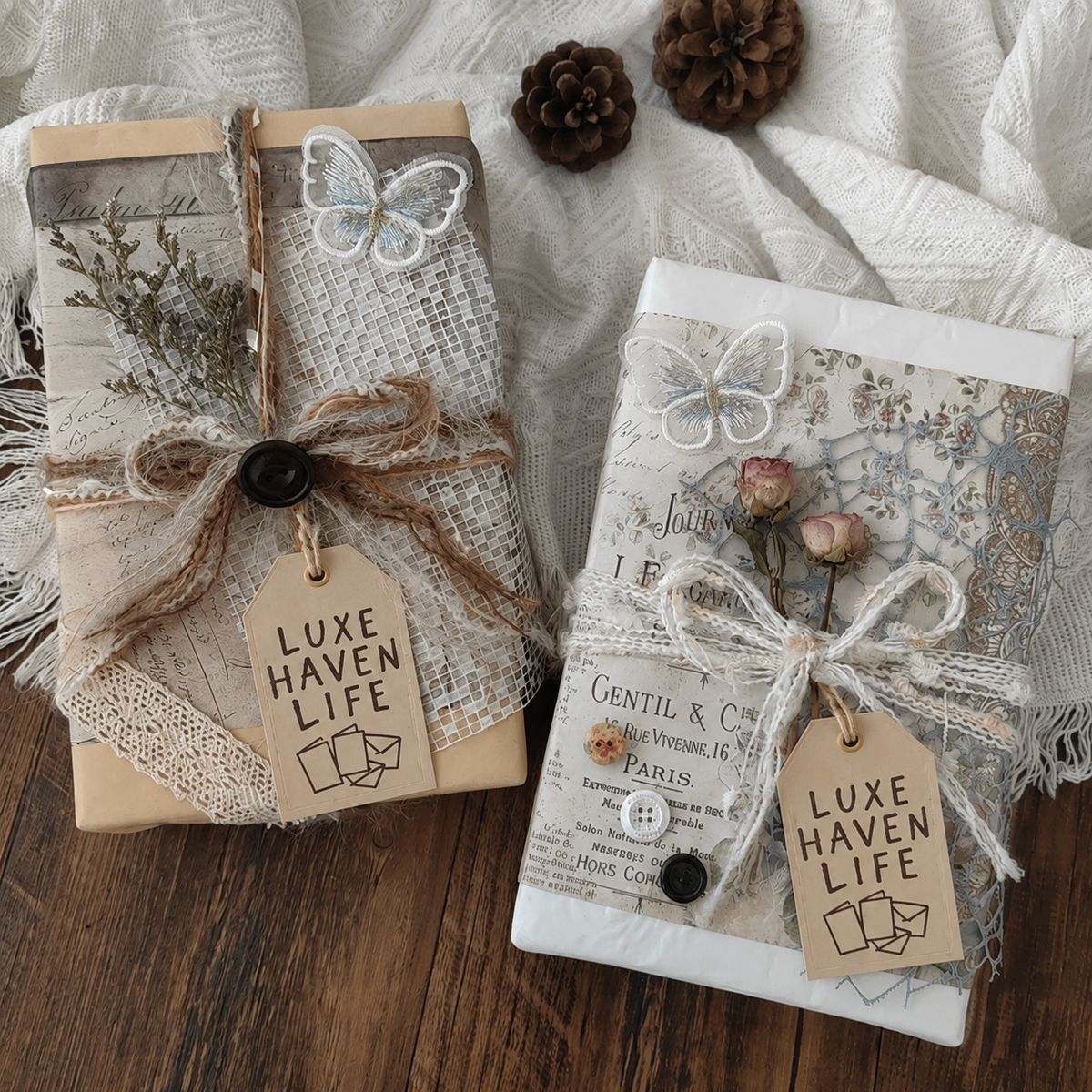 Modern Ins Luxe DIY Aesthetic Wrapping Paper Set