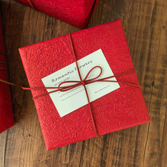 Festive Crimson New Year Gift Wrap Paper Collection
